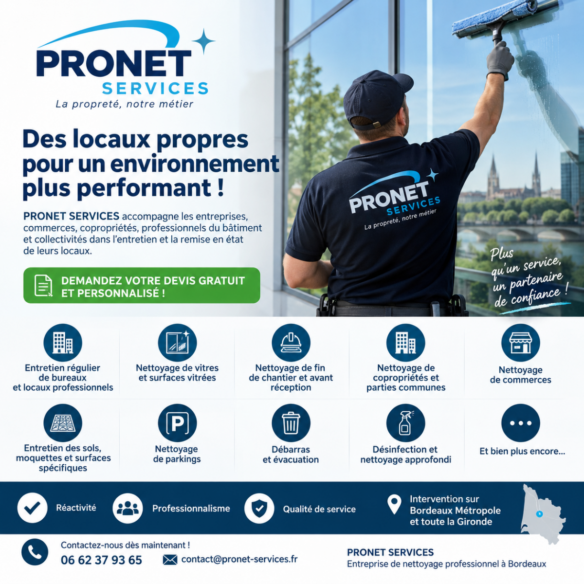 Votre partenaire pour des locaux propres et soignés